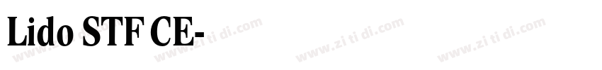 Lido STF CE字体转换